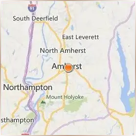 Amherst College Location Map Amherst College Location Map
