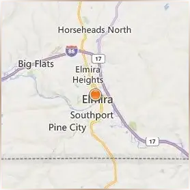 Elmira College Location Map Elmira College Location Map