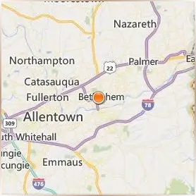 Moravian College Location Map Moravian College Location Map