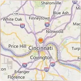 University of Cincinnati Location Map University of Cincinnati Location Map