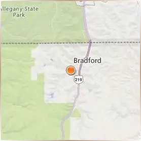 University of Pittsburgh Bradford Location Map University of Pittsburgh Bradford Location Map