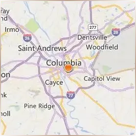 University of South Carolina Columbia Location Map University of South Carolina Columbia Location Map
