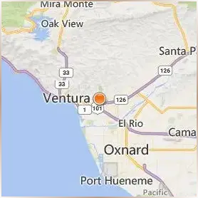 Ventura College Location Map Ventura College Location Map